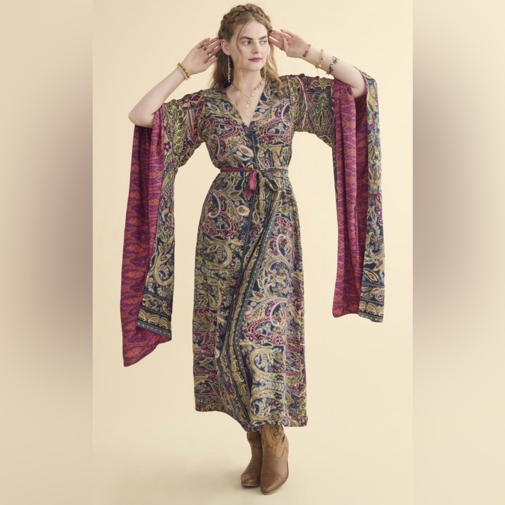 Crimson Goddess Reversible Maxi Dress Large